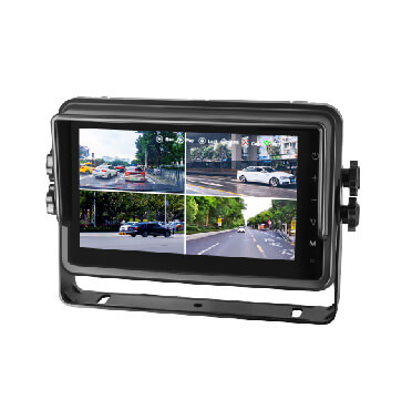 7寸四分割防水車載錄像監(jiān)控顯示器