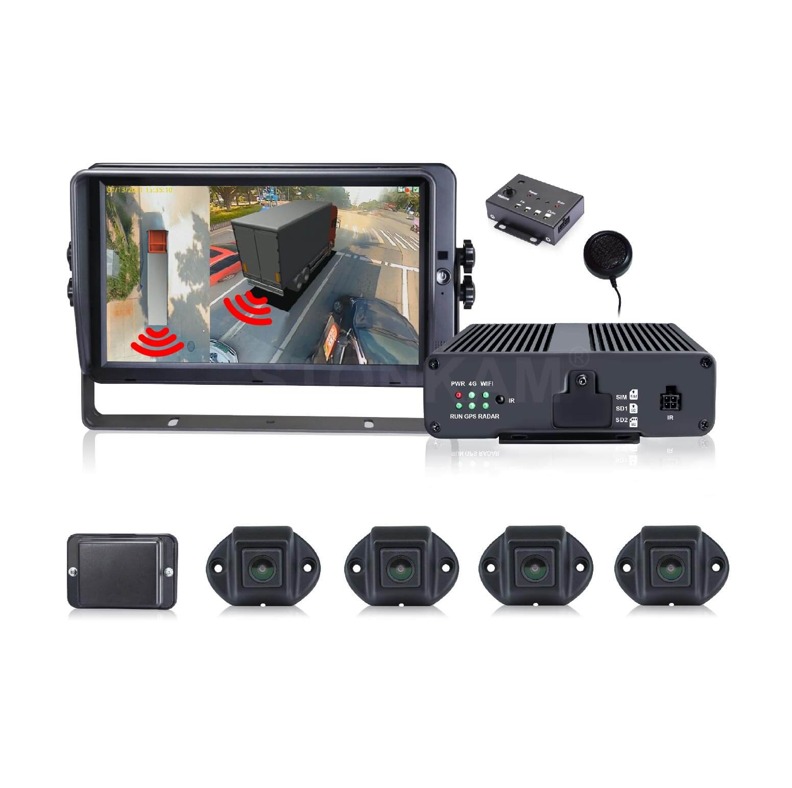 360° 3D全景行車?yán)走_(dá)系統(tǒng)