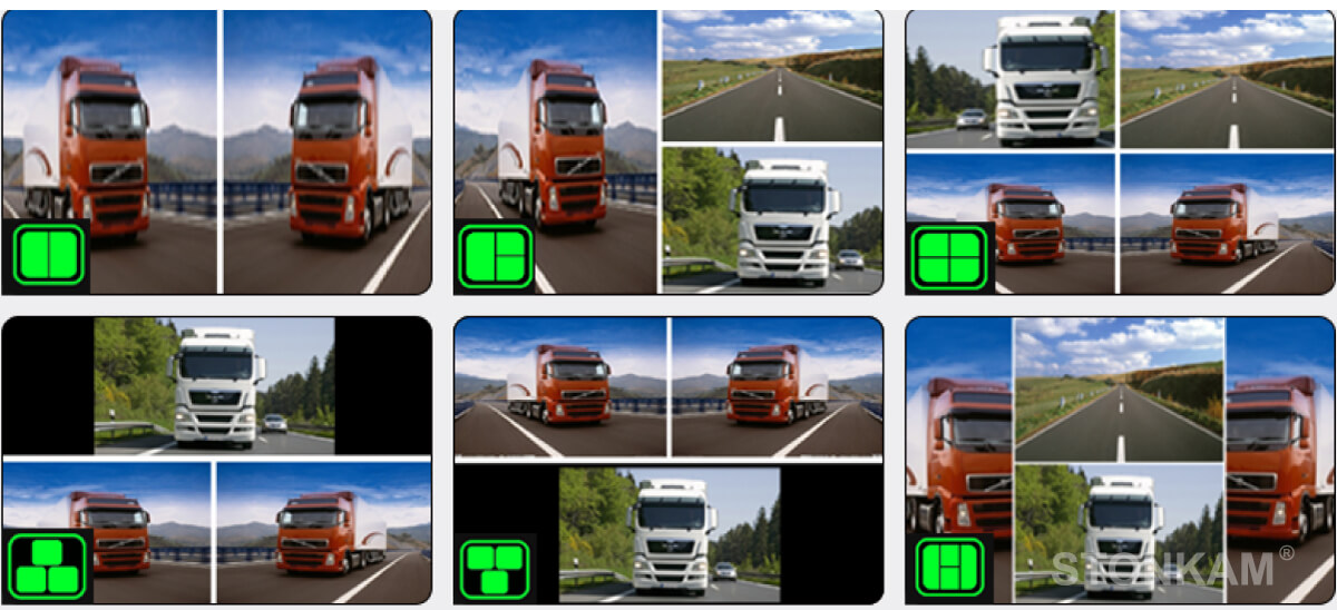 高清車載多畫面顯示器