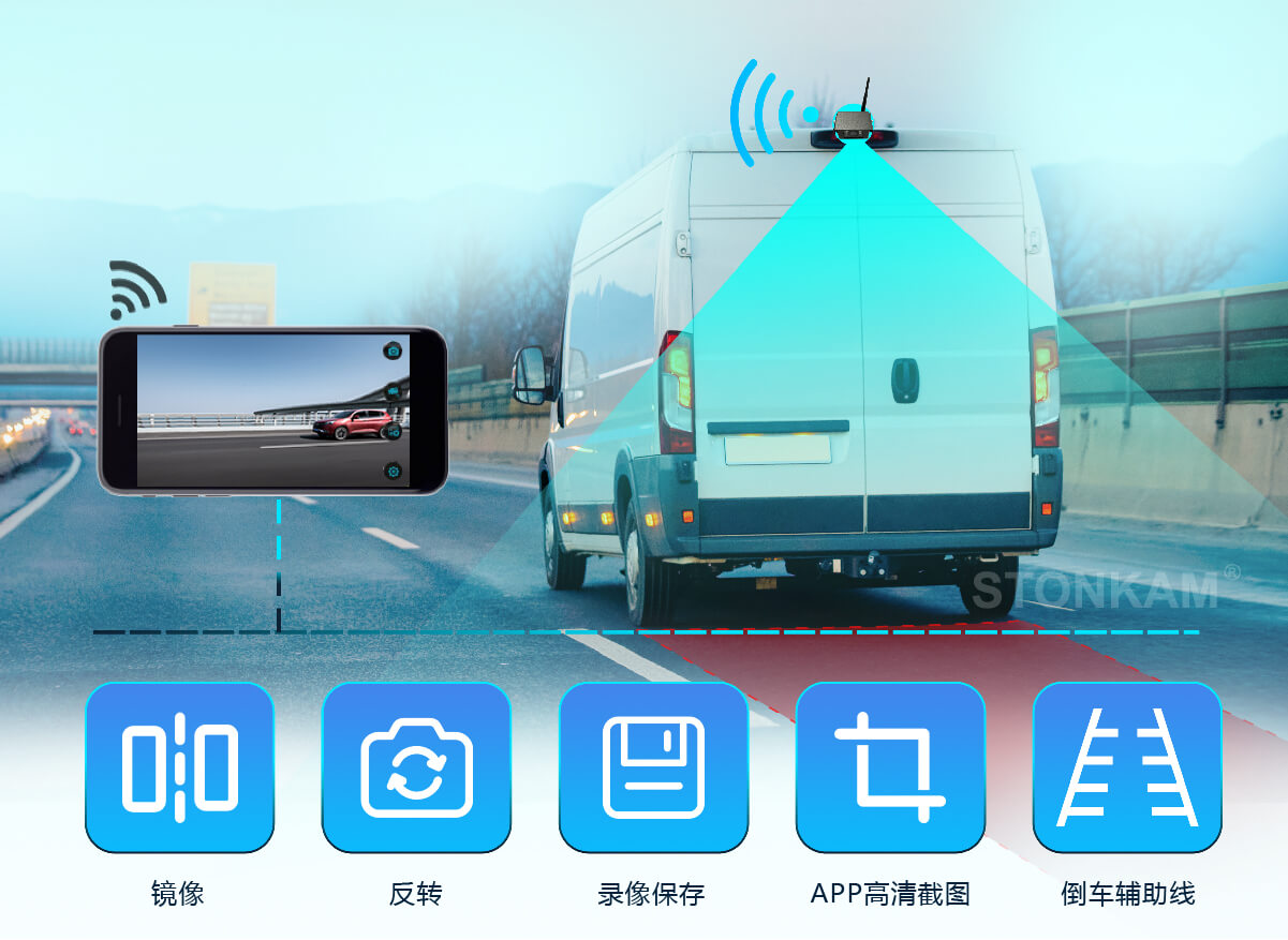 無線wifi車載攝像機(jī)					
